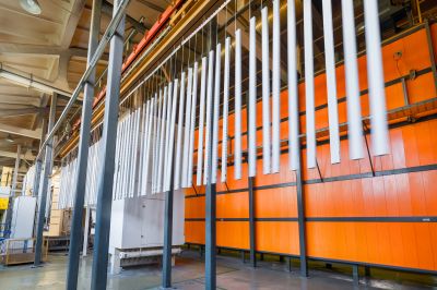 Electrostatic Metal Painting detail