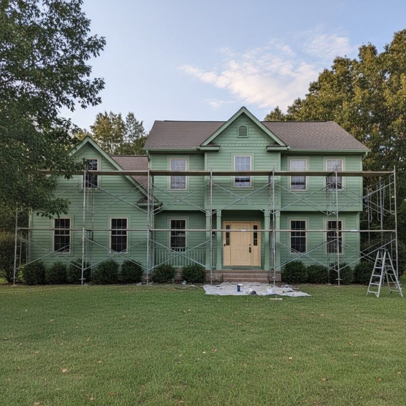 Exterior Cladding Painting detail
