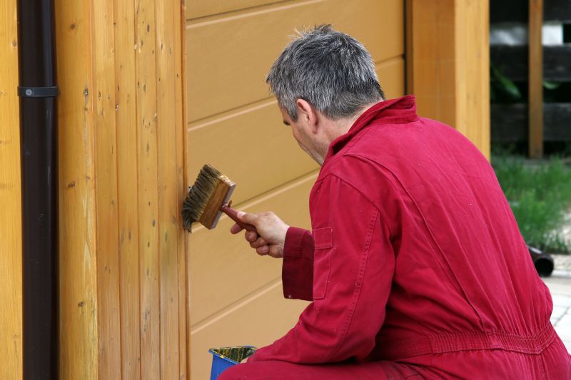 Exterior Door Staining detail