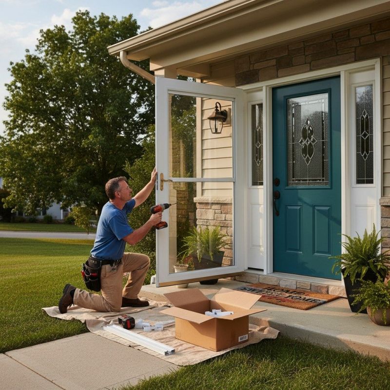 Storm Door Painting